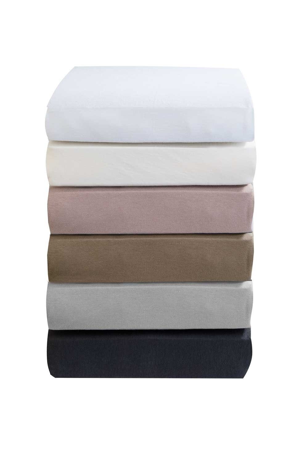 Wülfing Spannbettlaken TOPPY, für Topper, Titanfarben günstig online kaufen