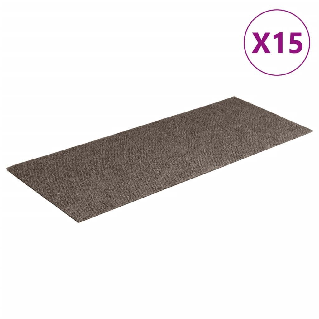 vidaXL Stufenmatte, Selbstklebende Treppenmatten 15 Stk. günstig online kaufen