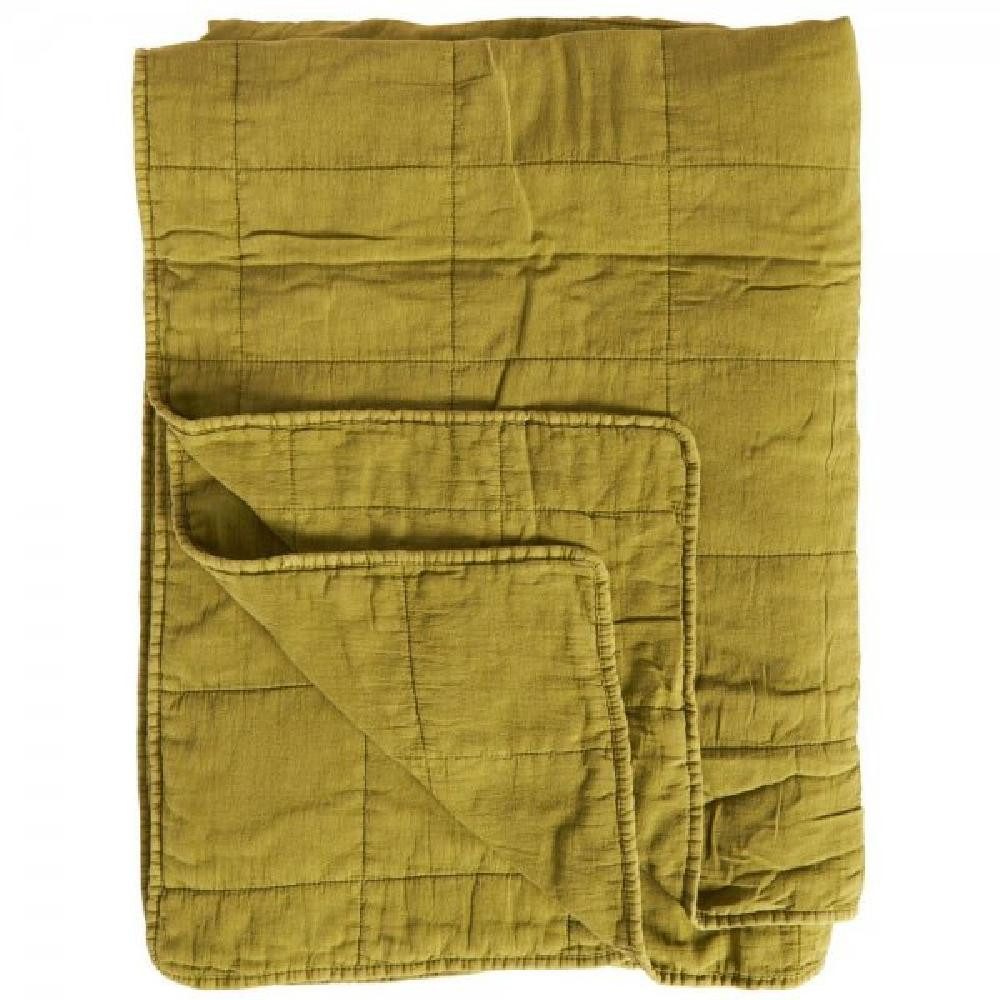 Wohndecke Ib Laursen Tagesdecke Quilt Klassisch Grün (130x180cm)