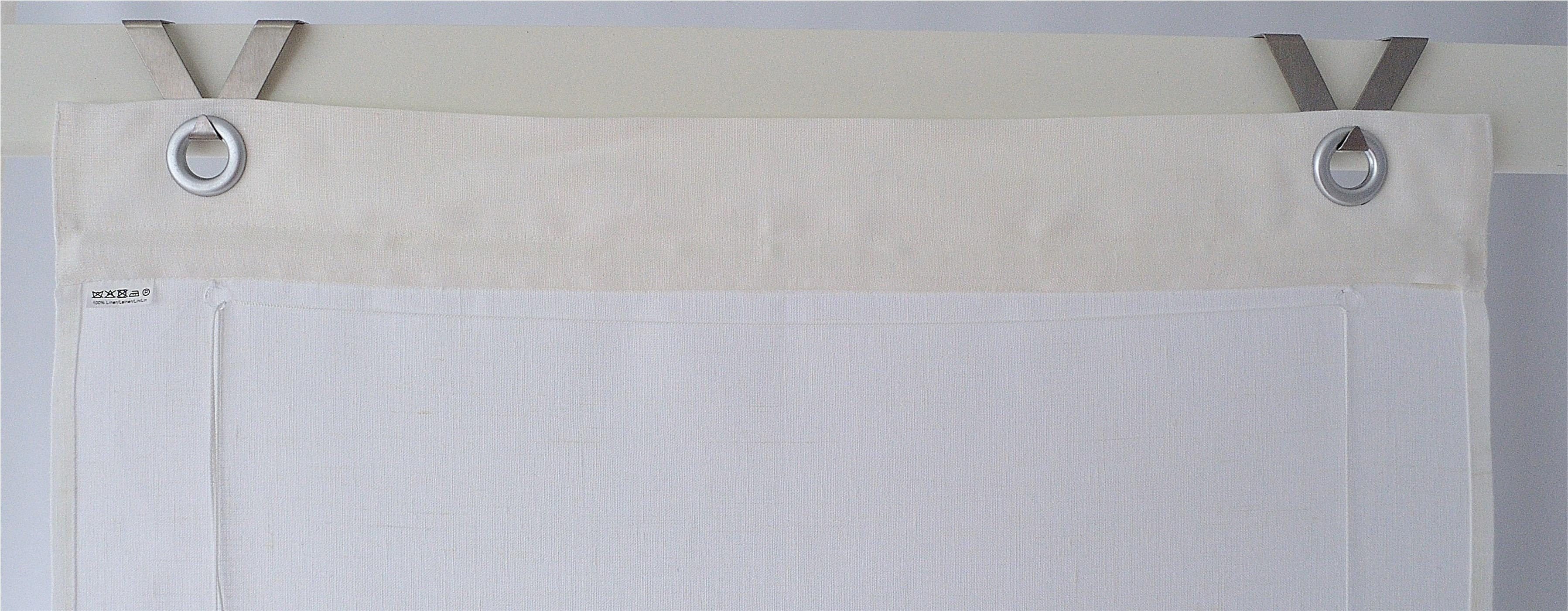 Kutti Raffrollo Metis, mit Hakenaufhängung, ohne Bohren, einfarbig, blickdicht, 100% Leinen, mit Edelstahlhaken, pflegeleicht