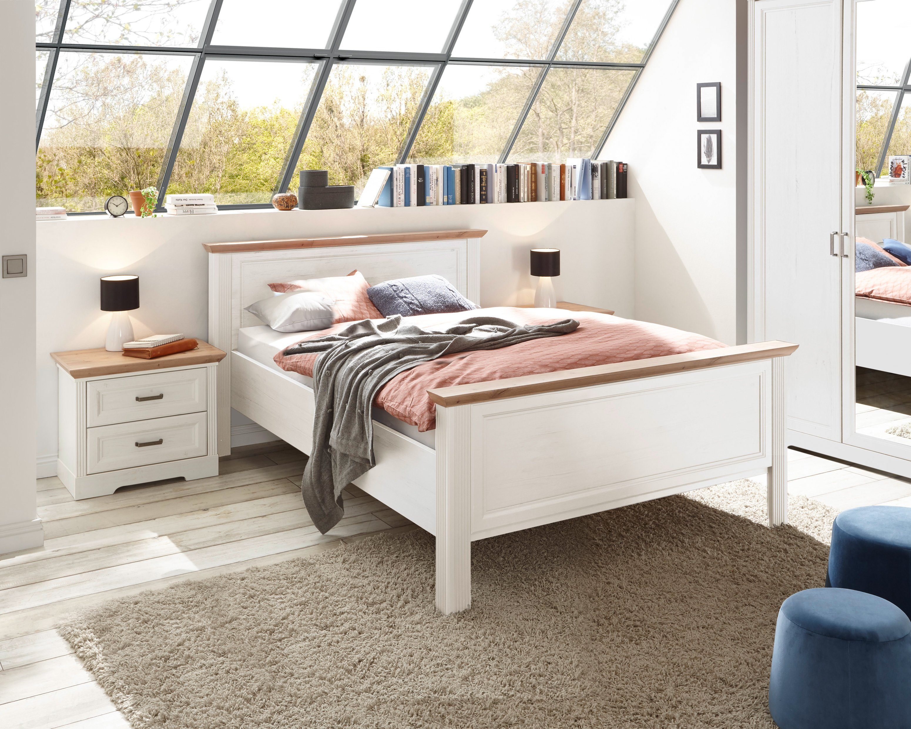 Schlafkontor Bettgestell "Jasmin II", im Landhausstil günstig online kaufen