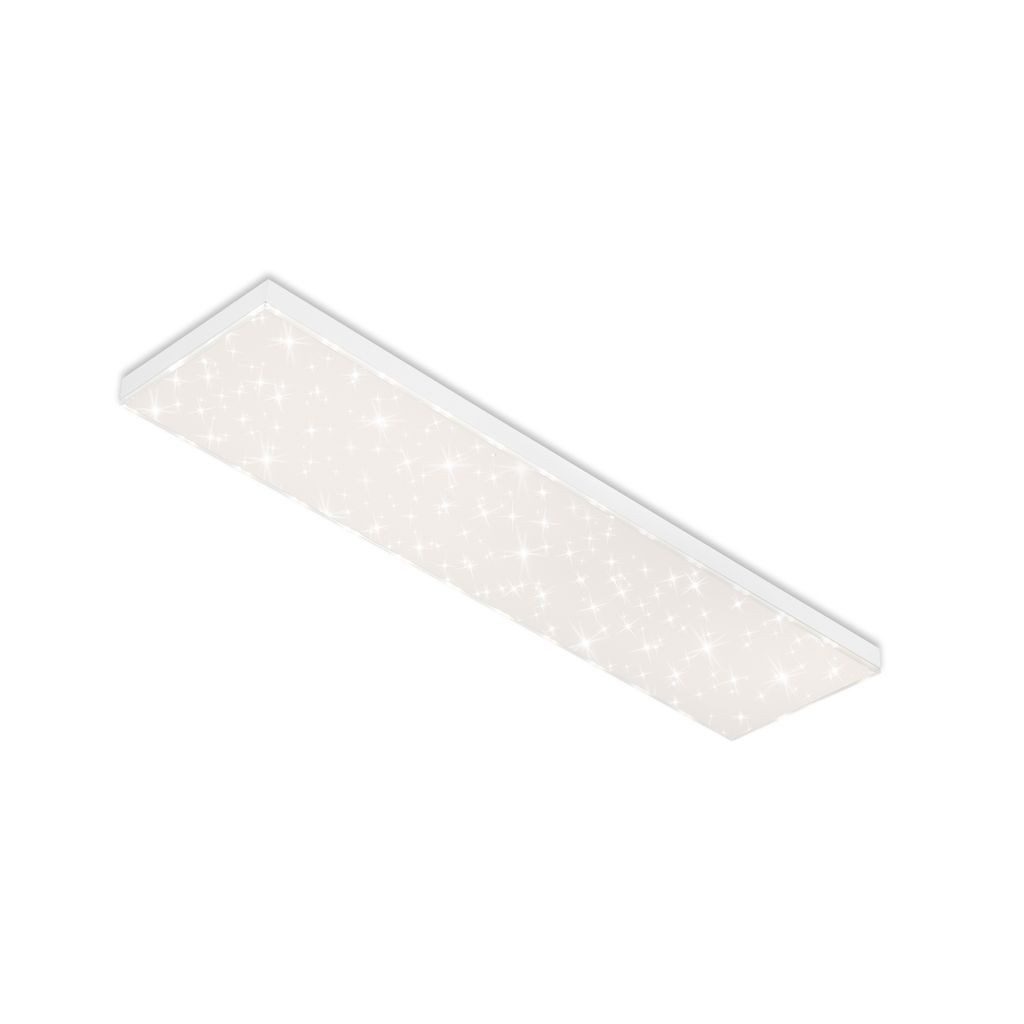 Briloner Leuchten LED Deckenleuchte 7381-316, Dimmfunktion, LED fest integriert, 2700K - Extra-Warmweiß, CCT stufenlos dimmbar, rahmenloses Design, Fernbedienung, weiß, 100 cm