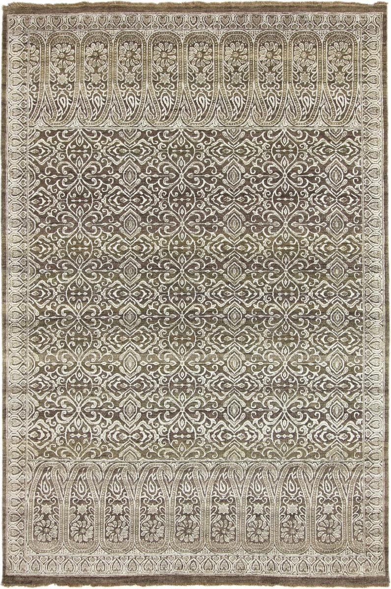 Orientteppich Sindhi 202x301 Handgeknüpfter Moderner Orientteppich / Designteppich, Nain Trading, rechteckig, Höhe: 12 mm