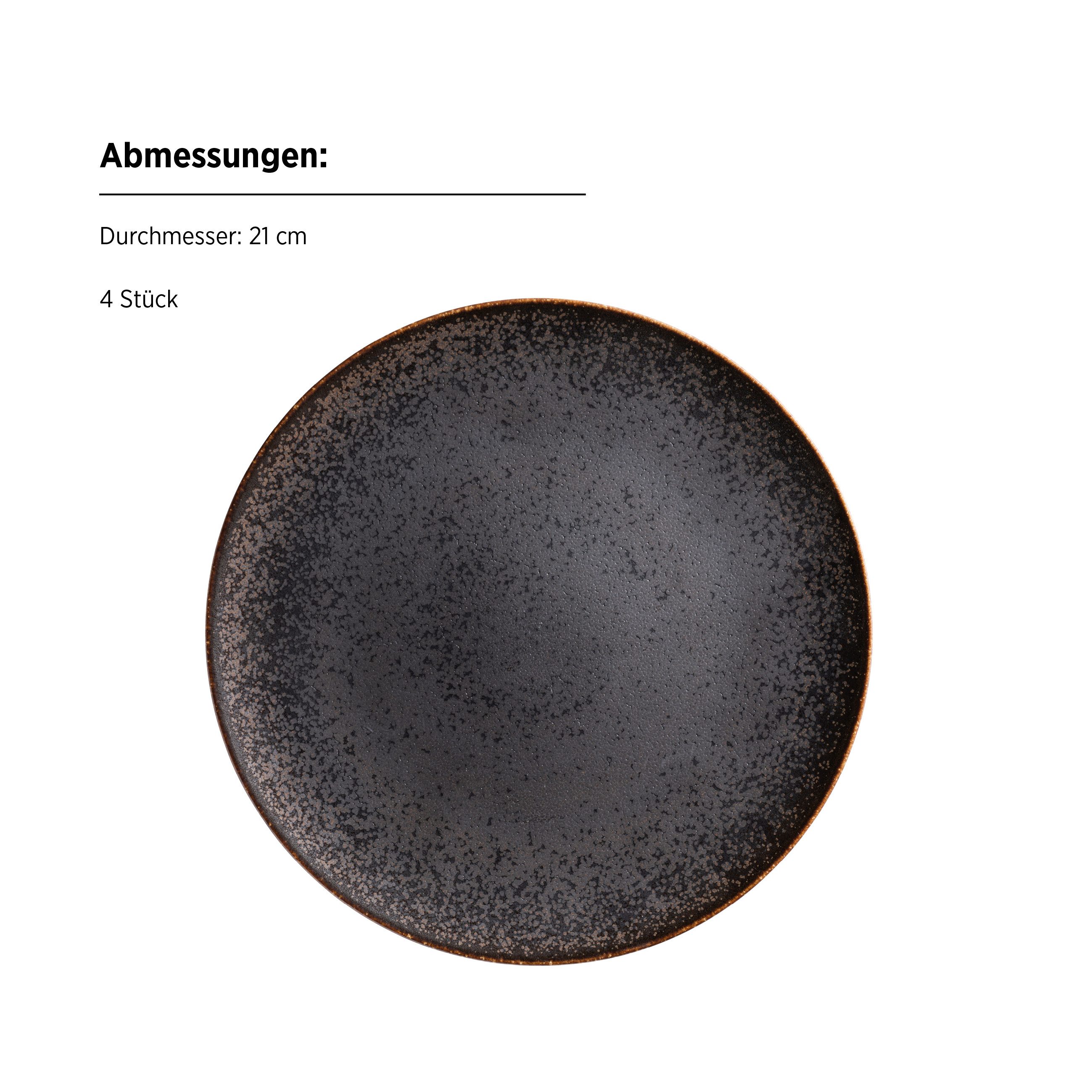 MÄSER Dessertteller Powerful, (4 St)