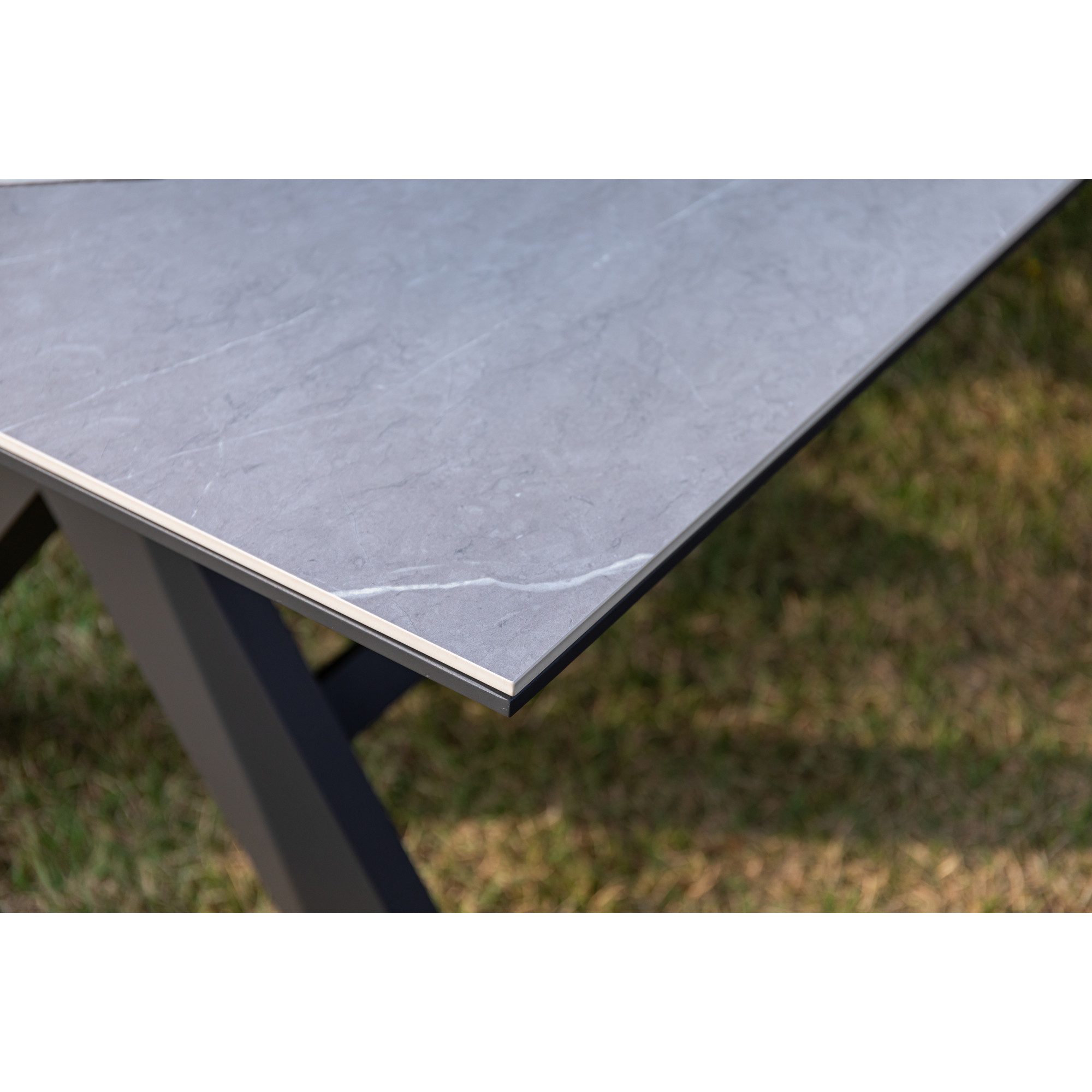 MANDALIKA Garden Gartentisch Aluminium Dining Tisch Avantage 240 x 100 x 73,5cm oder 210 x100