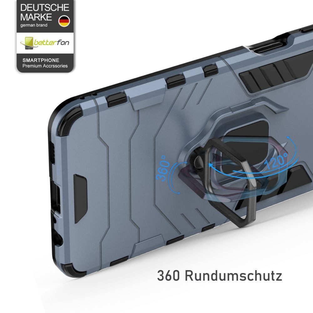 betterfon Handyhülle für Samsung Galaxy A15 Outdoor Panzerhülle mit Kameraschutz Türkis, Mit Ringhalterung, Kamera-Schutz, Magnetplatte & 3-Schicht-Schutz