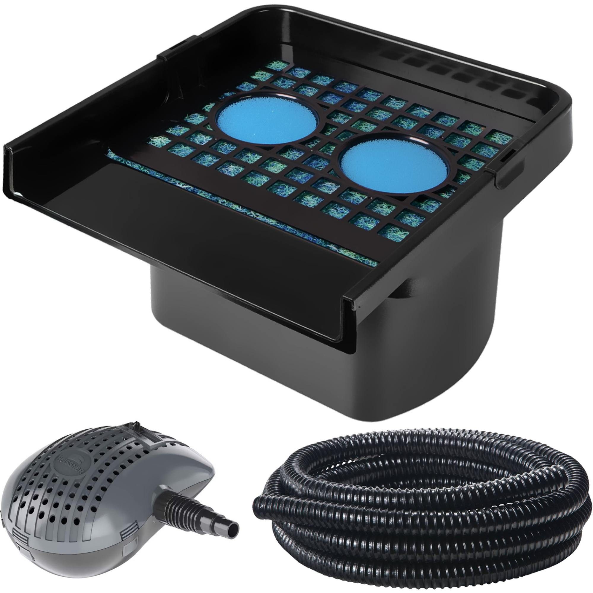 Bachlaufpumpe Filterfall-Komplett-Set, Teichfilter, Teichpumpe 3