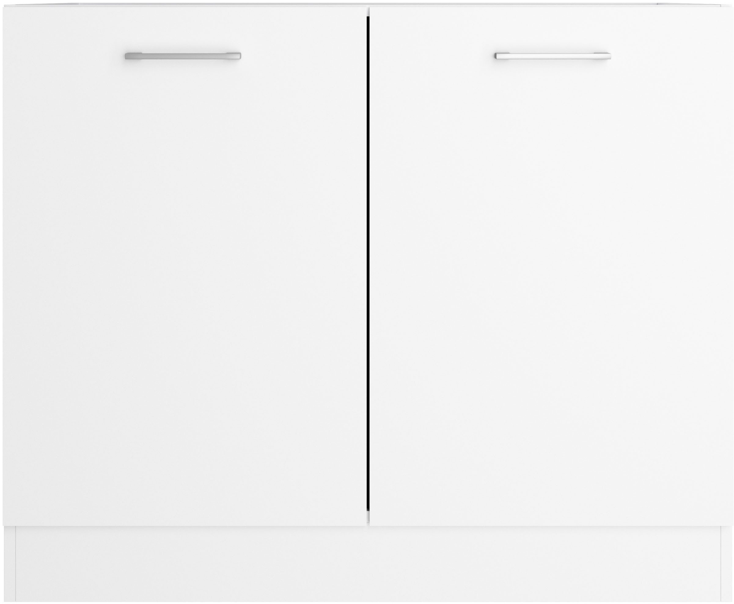 KOCHSTATION Spülenschrank KS-Milan Spülenschrank 100 cm, matte oder hochglänzende Fronten