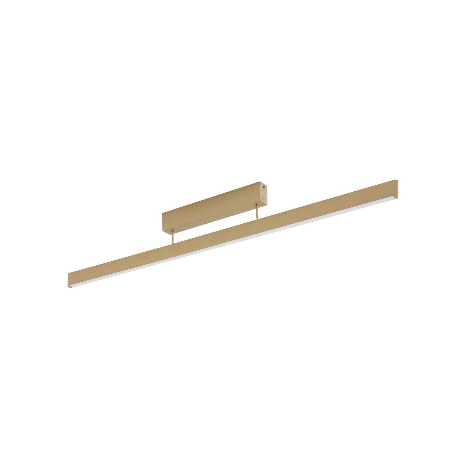 Lucande Deckenleuchten Mylosh, LED, Metall, Gold / Messing Farbwechsel warmweiß / tageslicht IP20 mit Fernbedienung, LED 34,5 W gesamt, Farbwechsel warmweiß / tageslicht