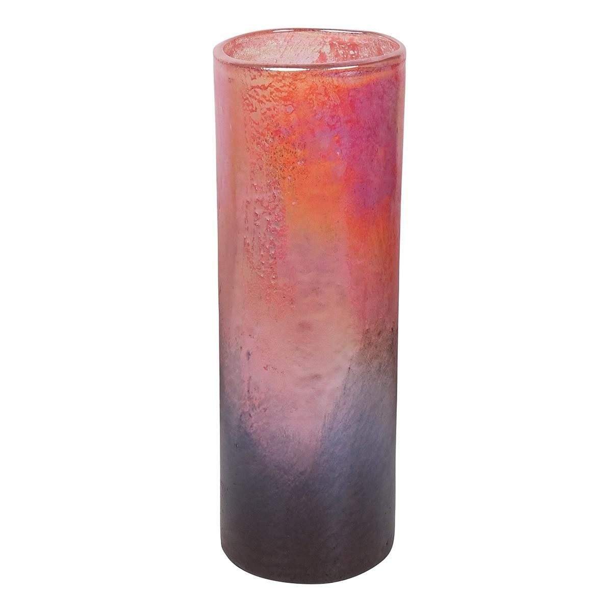 INNA-Glas Dekovase Glasvase PEPA, Multi-pink-klar, 35 cm, Ø 12 cm