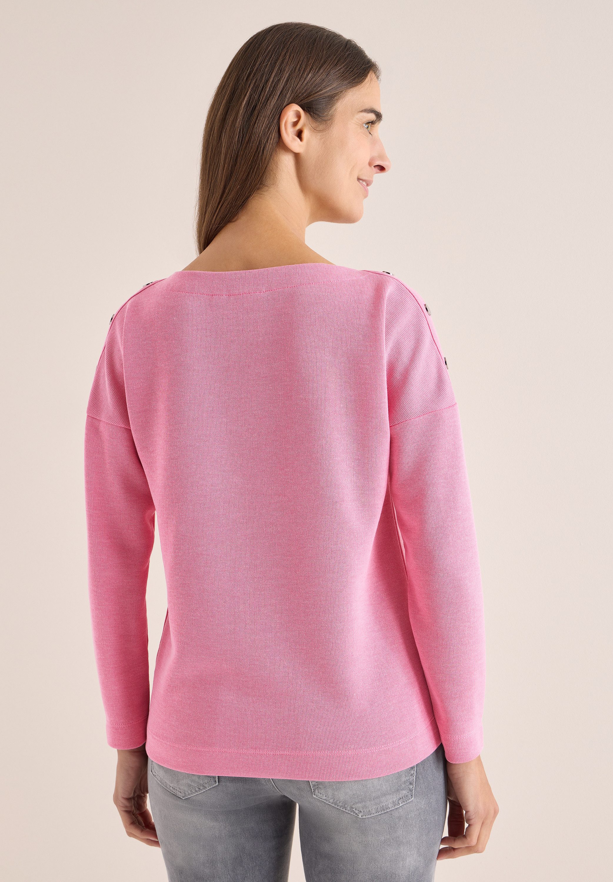 CECIL Langarmshirt im Melange Look günstig online kaufen