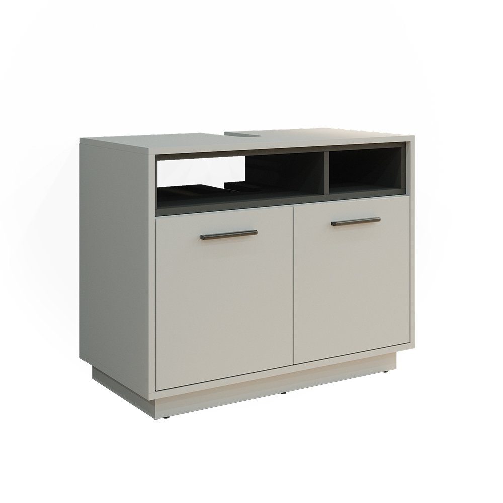 Vicco Waschbeckenunterschrank Beatrice, Grau/Anthrazit, 80 x günstig online kaufen