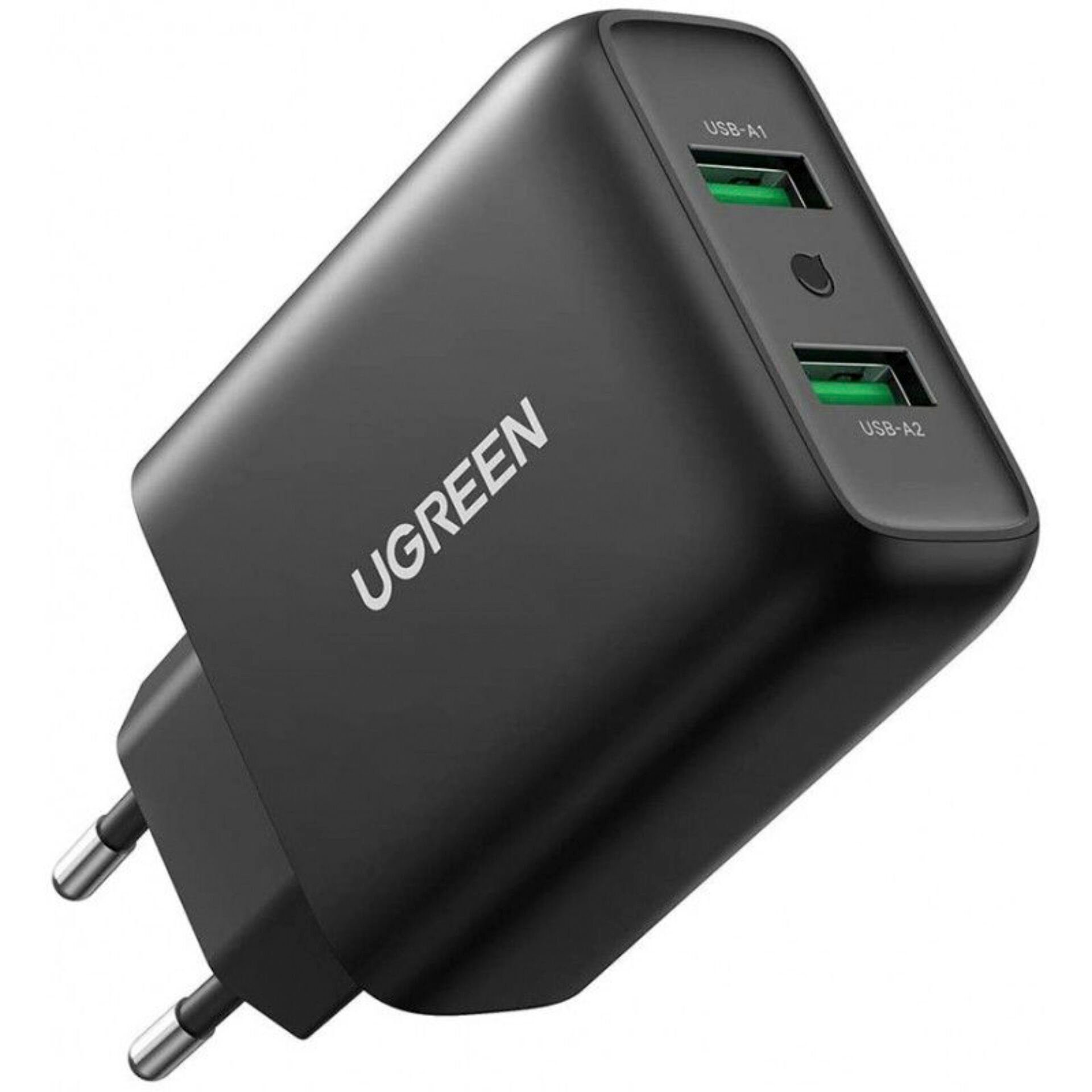 UGREEN Dual USB-A QC 3.0 36W Wall Charger Quick Charge Schnelllade-Gerät