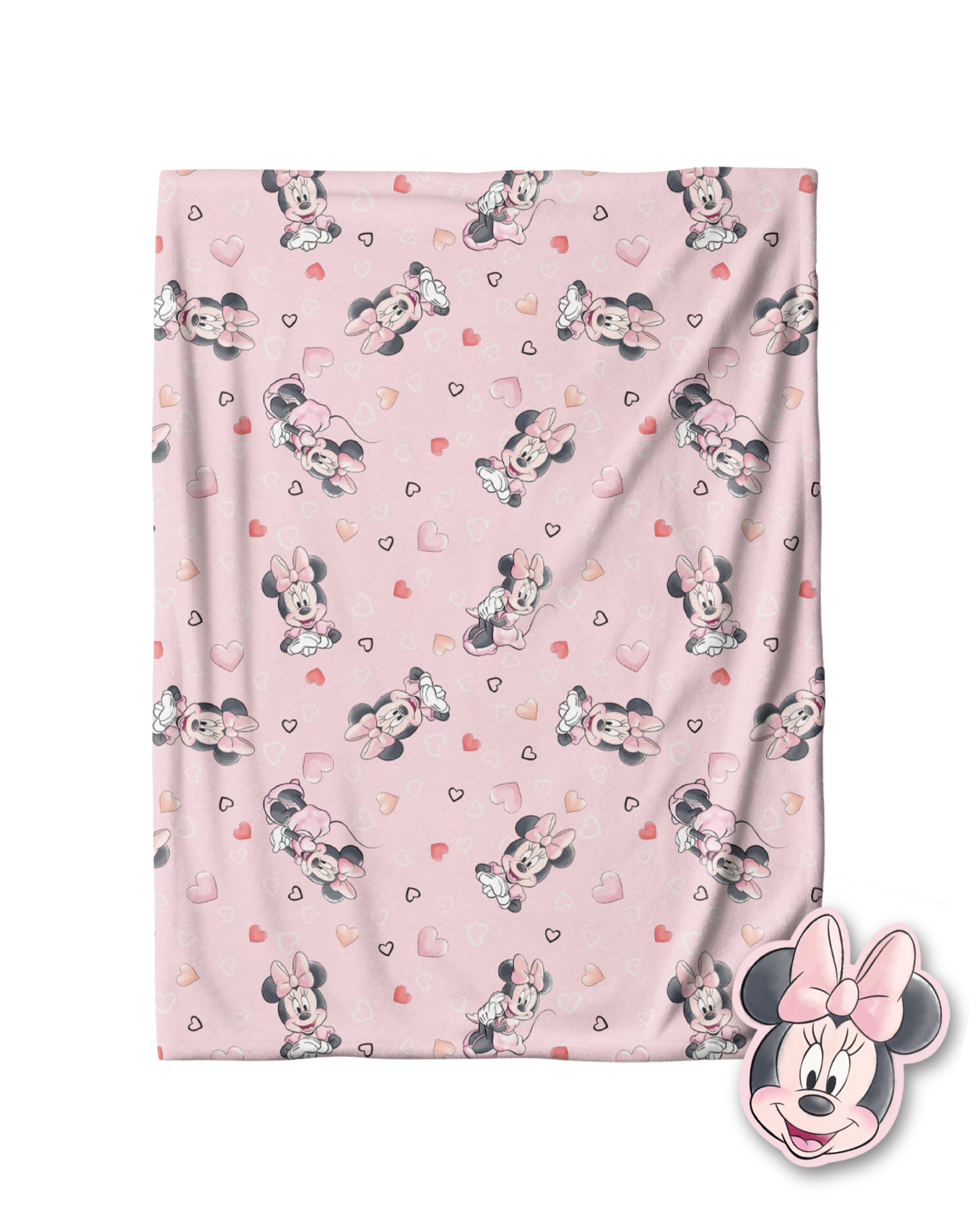 Kinderdecke Minnie Maus Kuschelset, Decke und Kissen, Disney, MTOnlinehande günstig online kaufen