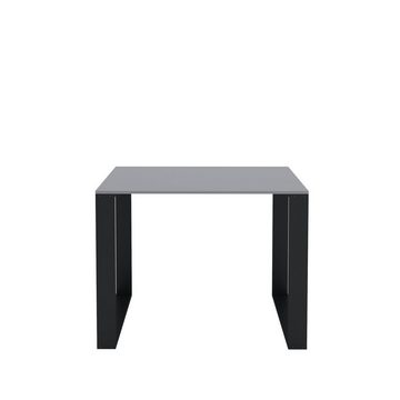 AKKE Esstisch, Esszimmertisch LOFT Schwarze Beinen Küchentisch Bürotisch 2mm-PVC