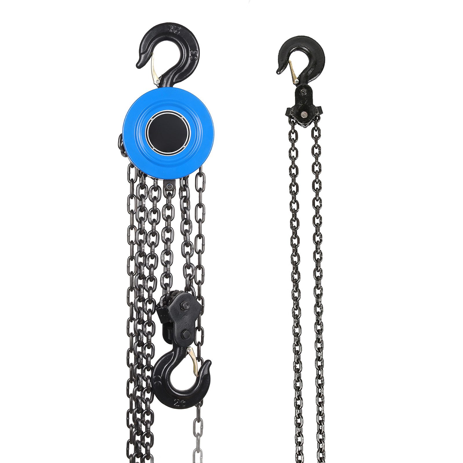 GARRYFIZH Kettenzug 2T Kettenzugblock Fallkettenzug Handwerkzeug Hebekette mit Haken, Kettenzugblock, 2 Tonnen Tragfähigkeit
