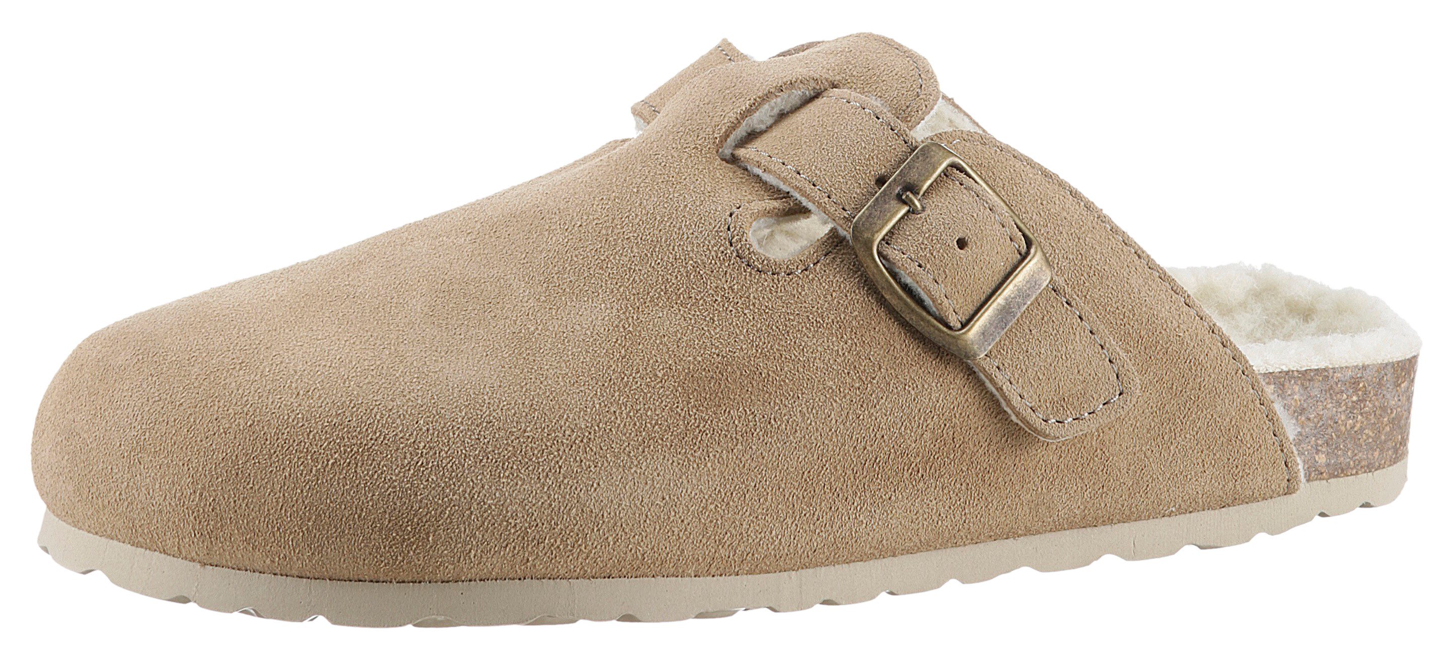 Aniston SHOES Esc Clog, Hausschuh, Schlappen, Homeslipper mit Warmfutter günstig online kaufen