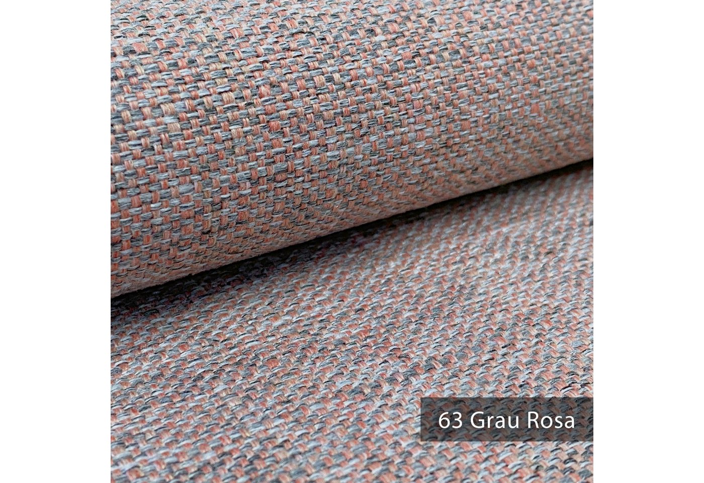 Thumbnail - novely® Stoff MUDAU Grob gewebter Möbelstoff, Robust, Mélange, Handwebcharakter, Pflegeleicht, Meterware, 1lfm