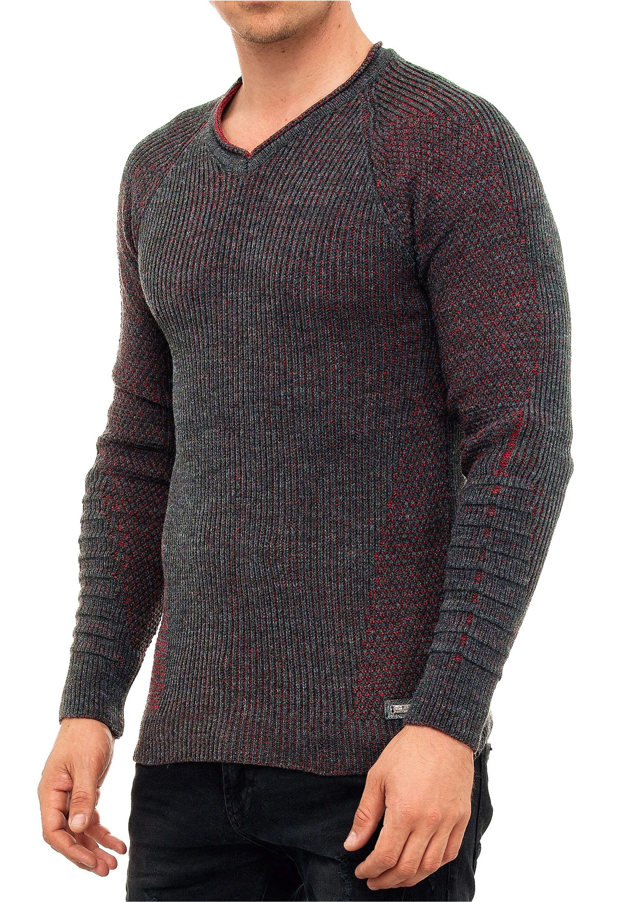 Rusty Neal Strickpullover mit ausgefallenem Strickmuster