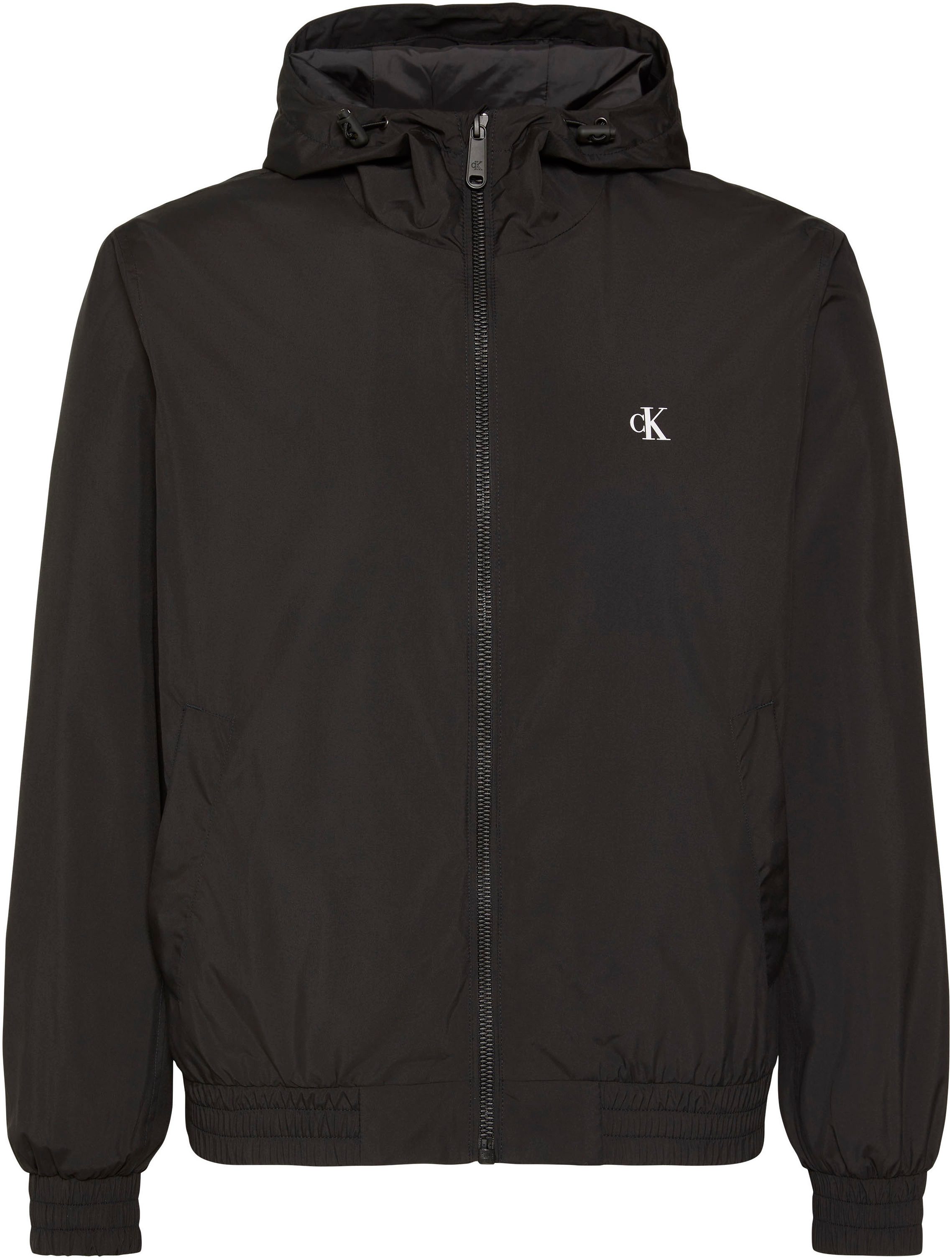 Calvin Klein Jeans Allwetterjacke HOODED NYLON Regular fit mit Rundhalsausschnitt und Kapuze