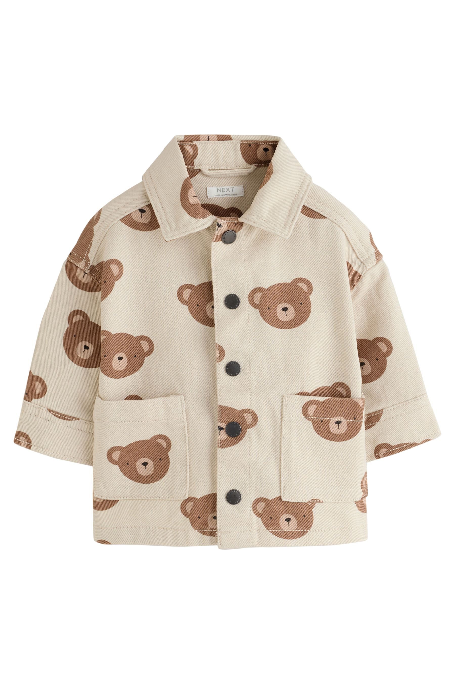 Next Outdoorhemd Twill-Overshirt mit Print (1-tlg)