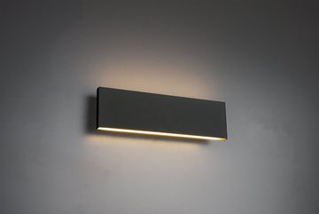 TRIO Leuchten LED Wandleuchte Concha, LED fest integriert, Warmweiß, mit up-and-down Beleuchtung, dimmbar über Wandschalter, 2x 600 Lumen