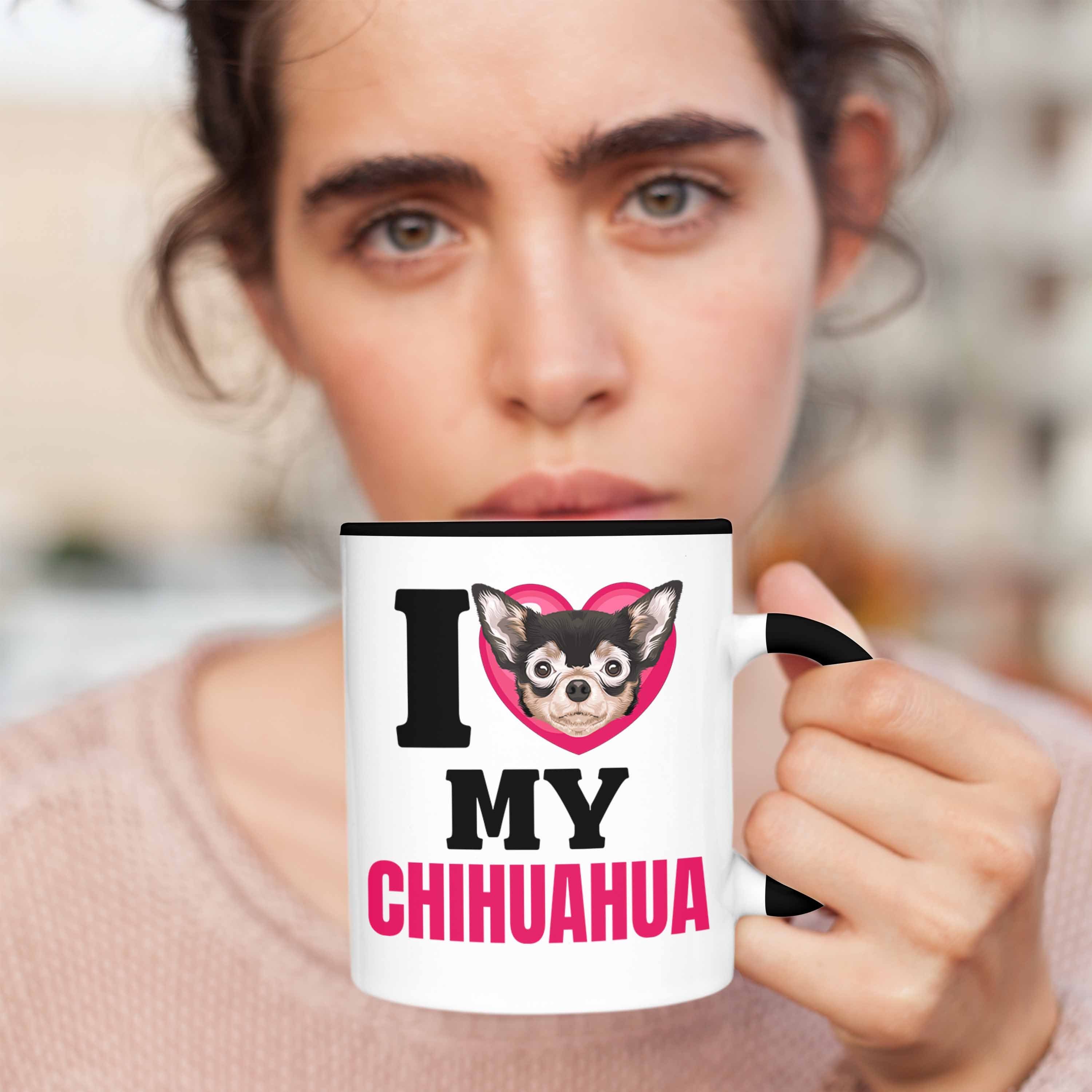 Lov Lustiger Trendation Besitzerin I Tasse Tasse Schwarz Spruch Geschenk Geschenkidee Chihuahua