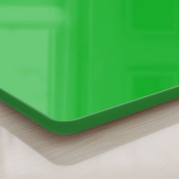 DEQORI Schneidebrett 'Unifarben - Mittelgrün', Glas, Platte Frühstücksbrett Schneideplatte