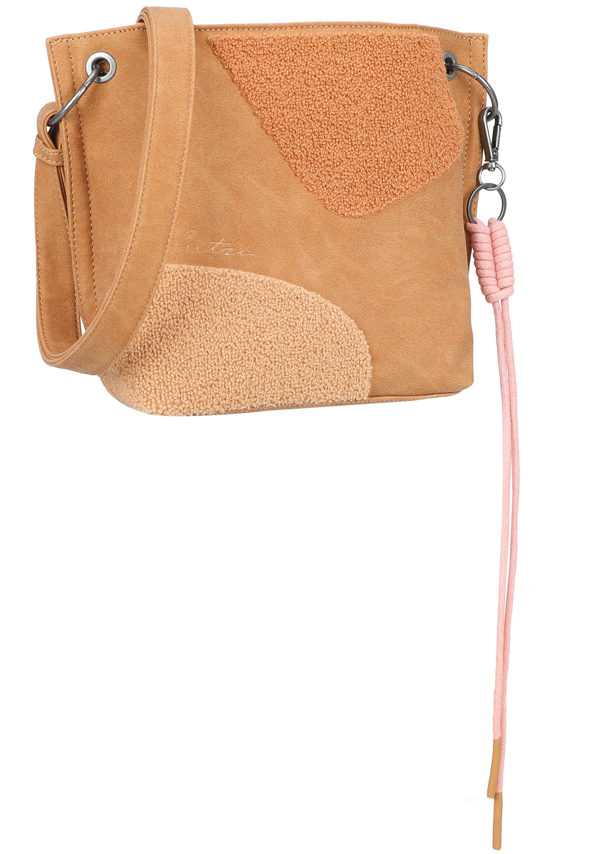 Fritzi aus Preußen Schultertasche Fritzi03 Limited Happy Flocked Jive Soft Berry, mit moderner Flockung
