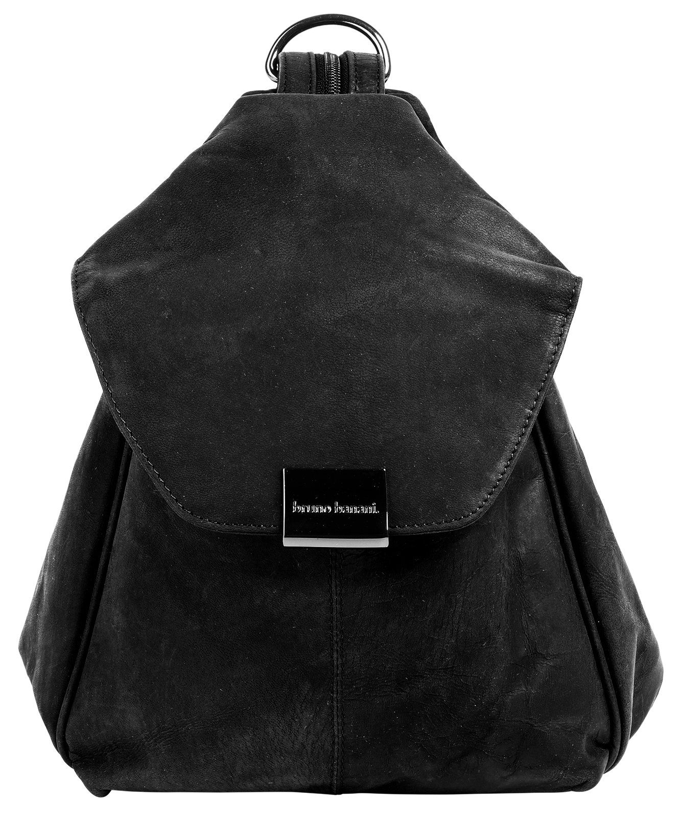 Cityrucksack, Leder schwarz Bruno echt Banani