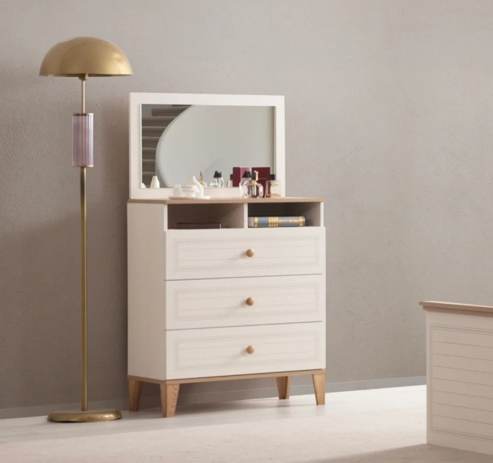 JVmoebel Schminktisch Exklusiver Schminktisch Designer Holz Kosmetiktisch, Made in Europa