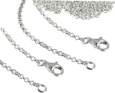 SilberDream Charm-Ketten-Set SilberDream Charmskette für Charms (Charmskette), Charmsketten beide Ketten ca. 50cm, 925 Sterling Silber, Farbe: silber