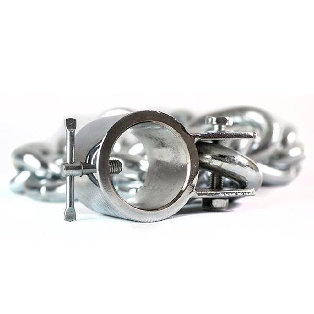 HMS Gewichtsmanschette Langhantel Befestigungskette, (Set, widerstandsfähig), Dynamische Gewichtsverlagerung: mehr Belastung beim Anheben