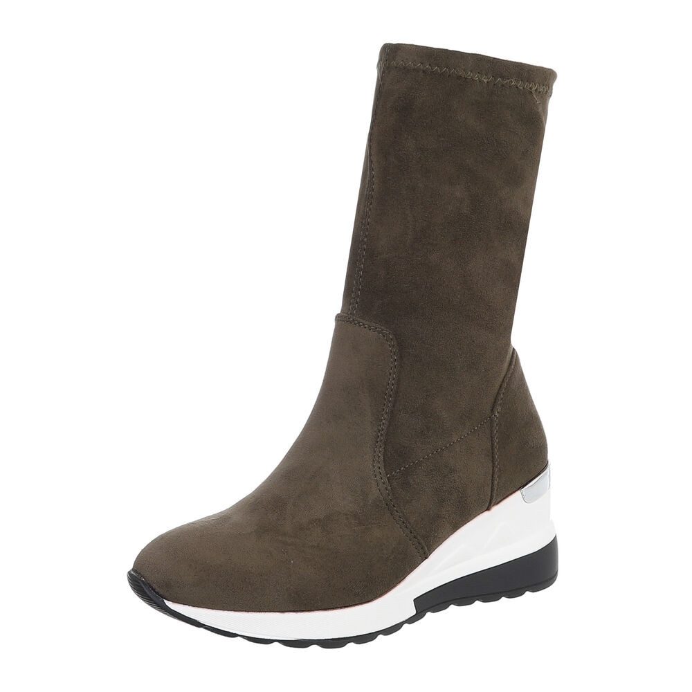 Ital-Design Damen Freizeit Keilstiefelette (87284104) Keilabsatz/Wedge Keil günstig online kaufen