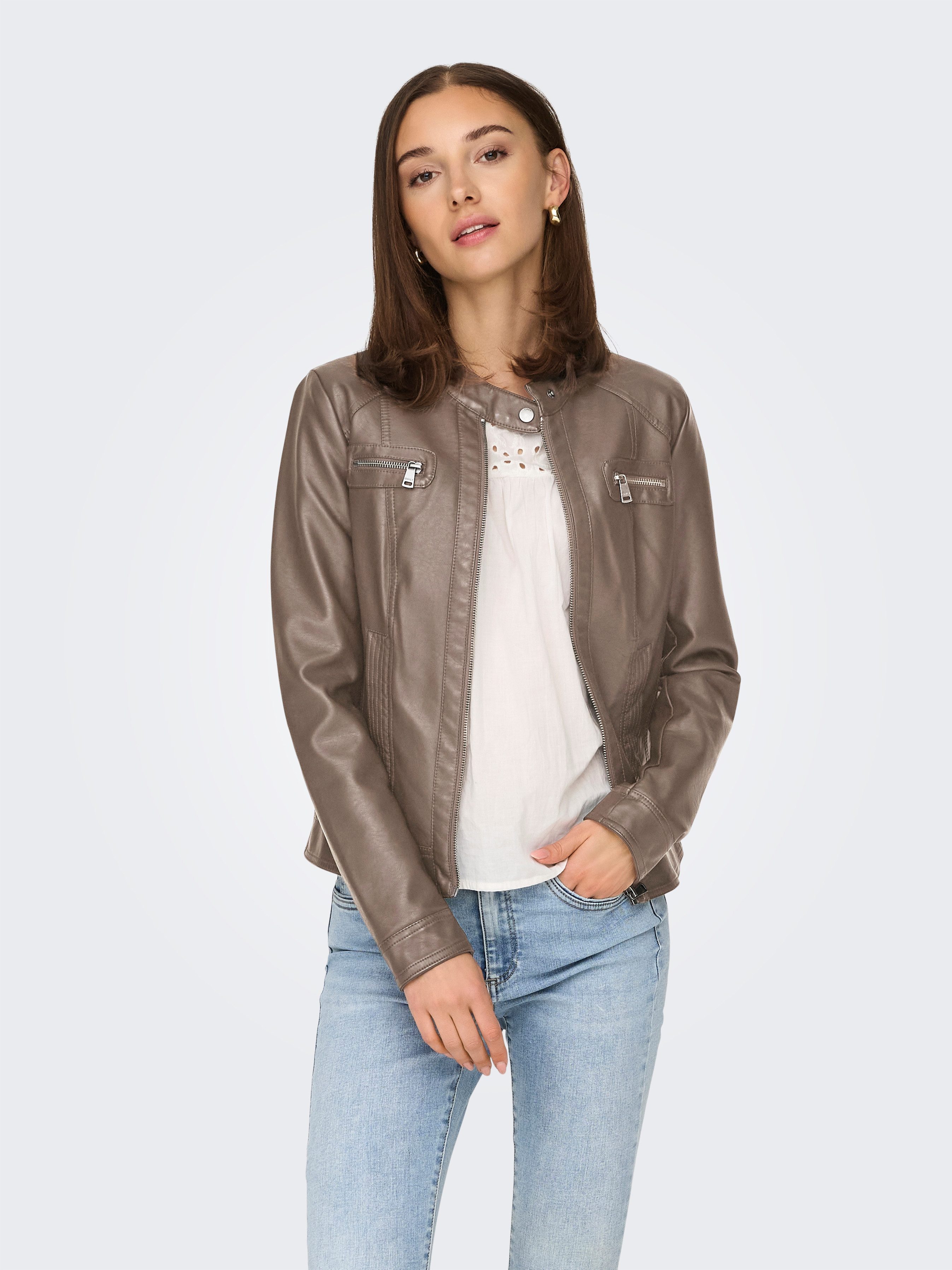 Lederimitatjacke ONLBANDIT FAUX LEATHER BIKER NOOS OTW