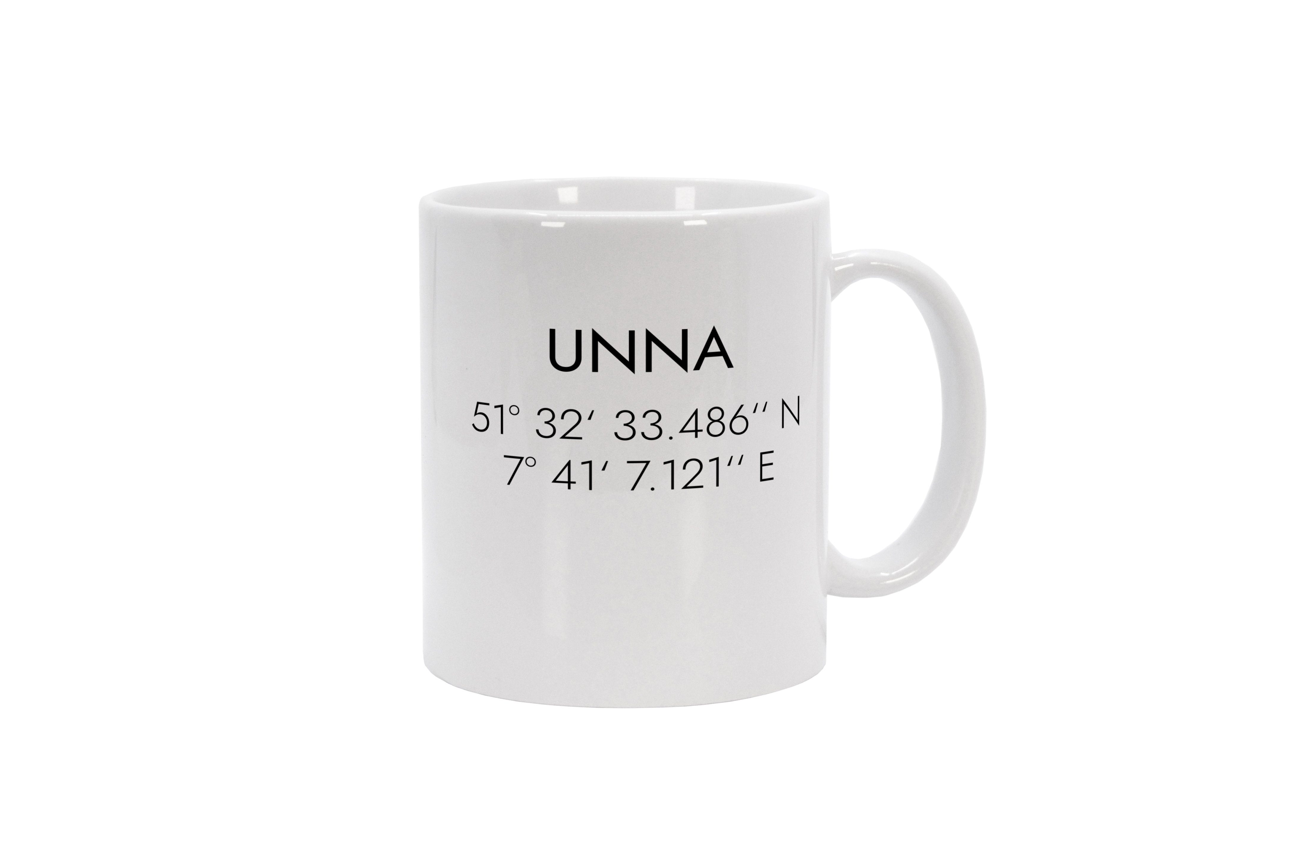 MOTIVISSO Tasse Unna Koordinaten #1