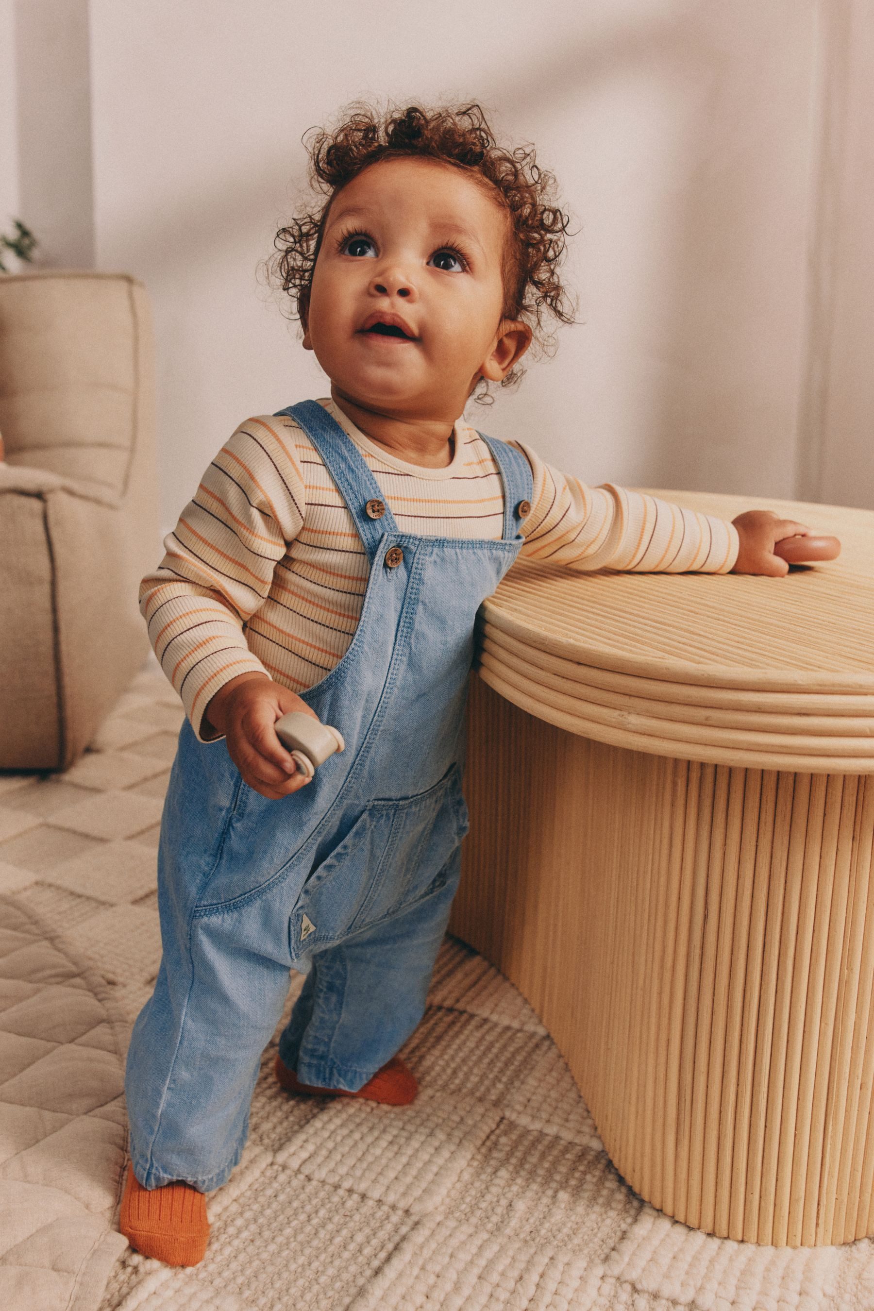 Next Body & Hose Baby Denim-Latzhose und Bodysuit im Set (2-tlg)
