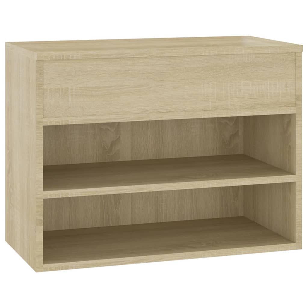 vidaXL Schuhschrank Schuhregal Schuhschrank Flurschrank Schuhbank Sonoma Eiche 60x30x45 cm