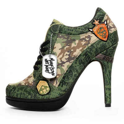 Missy Rockz ROCKZ ARMY camouflage / black High-Heel-Stiefelette Absatzhöhe: 8,5 cm