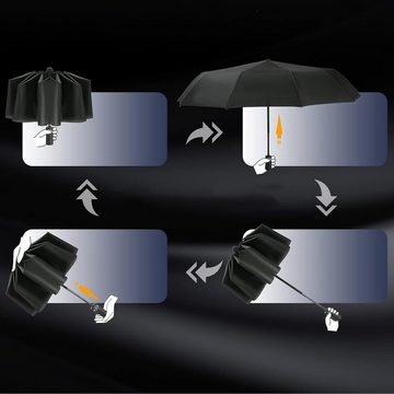 Bedee Taschenregenschirm Regenschirm Sturmfest Automatik, Regenschirm Herren Damen, für Erwachsene