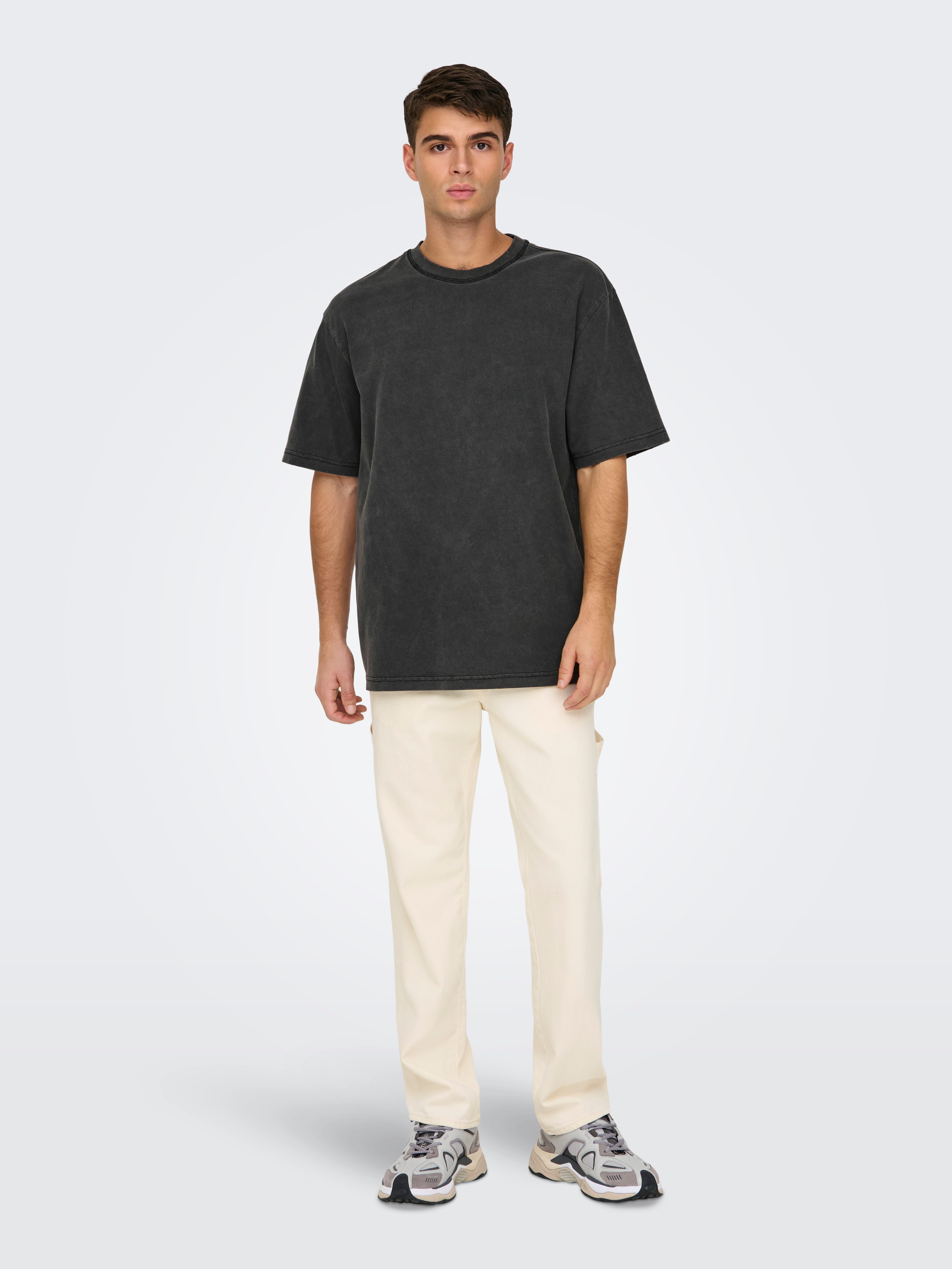 ONLY & SONS Rundhalsshirt ONSDISTRESS RLX SS TEE