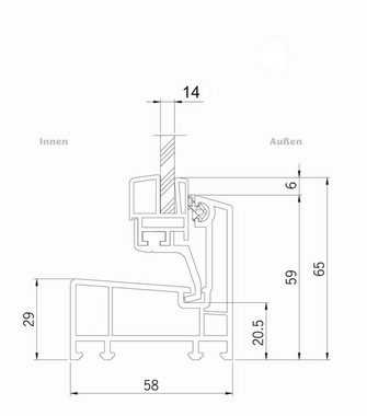 ACO Severin Ahlmann GmbH & Co. KG Kellerfenster ACO 100cm Nebenraumfenster Kippfenster Isofenster braun Fenster Kellerfenster, wärmeisolierende Kunststoff-Hohlkammerprofile