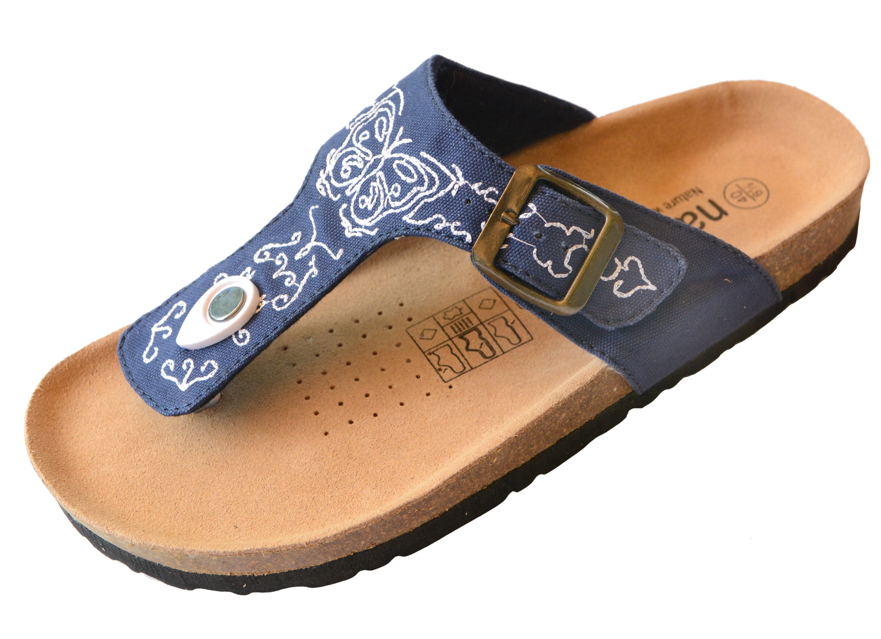 Nawemo Leder Zimtslipper Butterfly von Nawemo Hausschuh