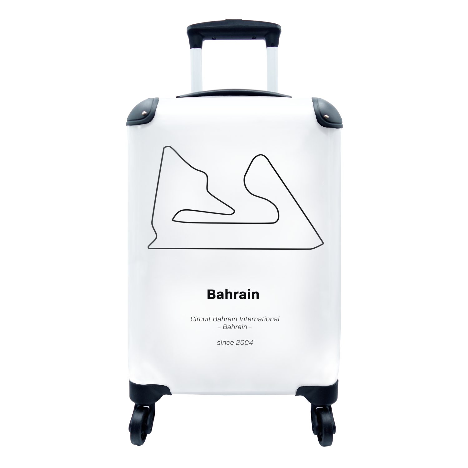MuchoWow Handgepäckkoffer Bahrain - Rennstrecke - F1, 4 Rollen, Reisetasche mit rollen, Handgepäck für Ferien, Trolley, Reisekoffer | Handgepäck-Koffer