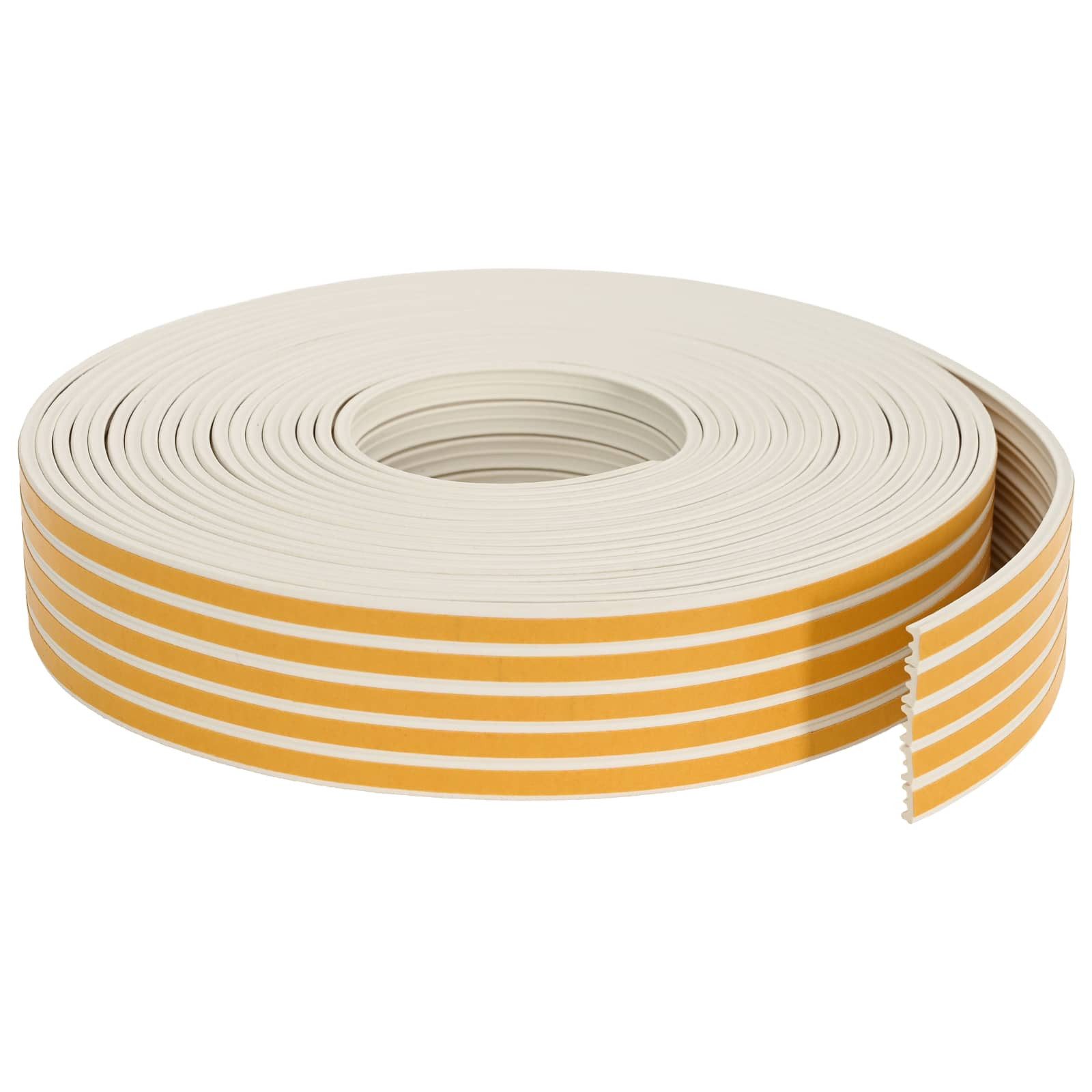vidaXL Markise Selbstklebendes Fenstersiegel Weiß 9 x 4 mm 50 m EPDM-Schaum (1-St)