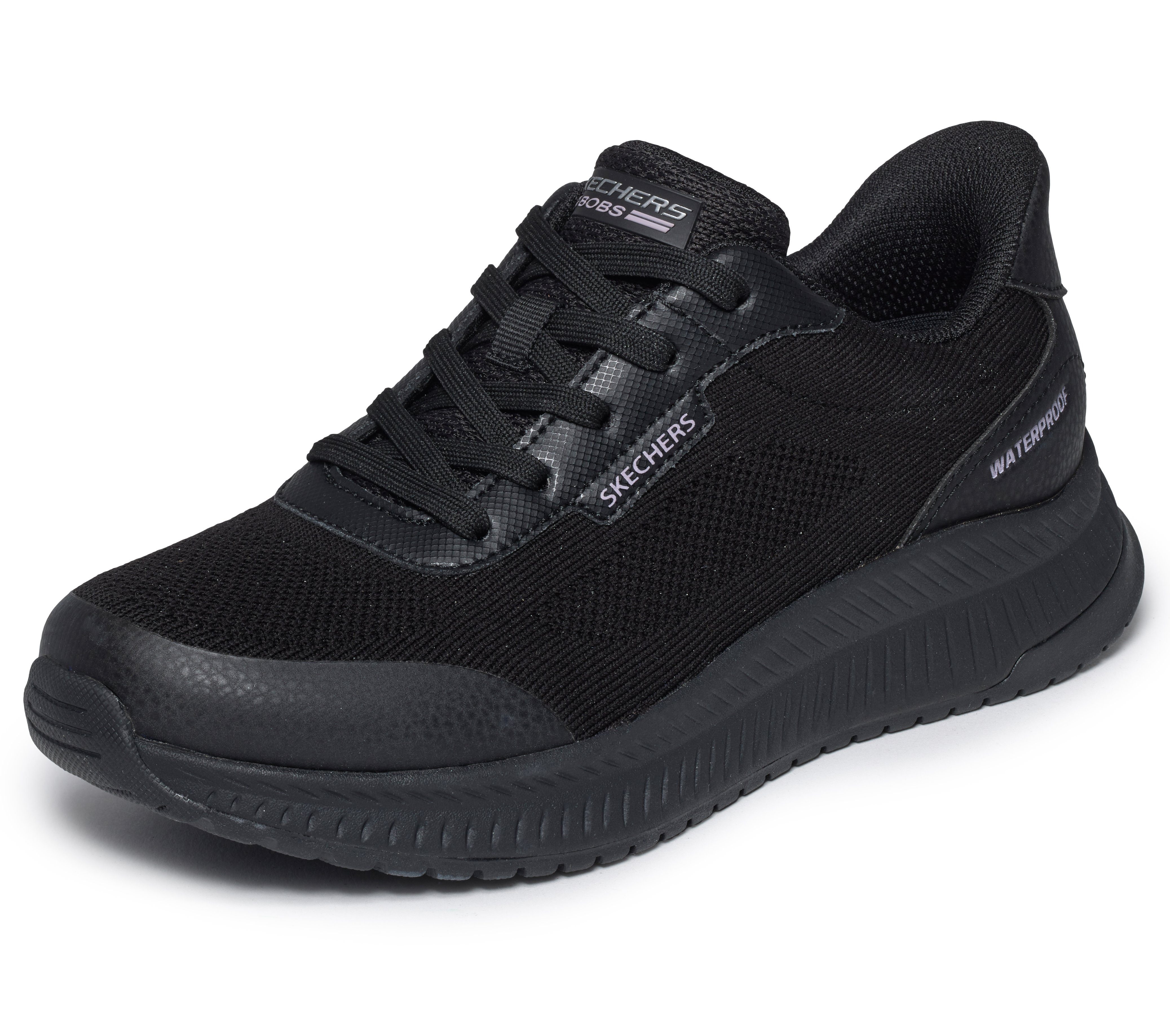 Skechers BOBS SQUAD 4-ESSENTIAL LOOK Sneaker Slipper mit Slip-ins und waterproof Ausstattung