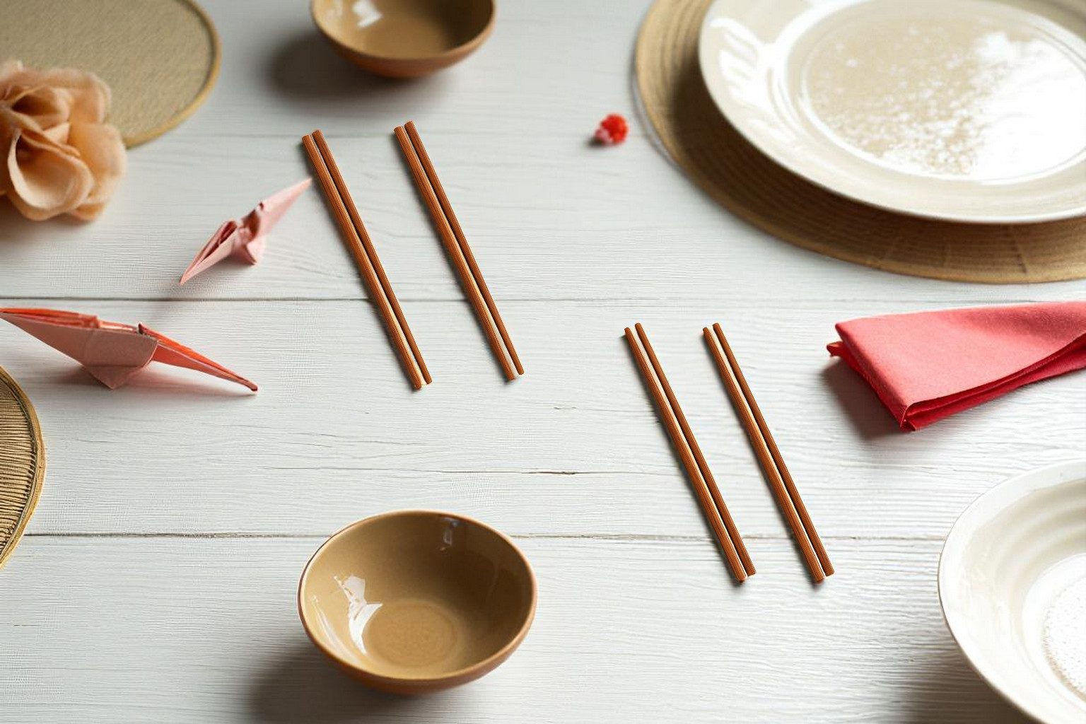 WestCraft Essstäbchen Essstäbchen aus Holz – 10 Paar, edel, langlebig - Made in Guangzhou, Robuste Chopsticks im Set – ideal für Sushi, Ramen & asiatische Küche