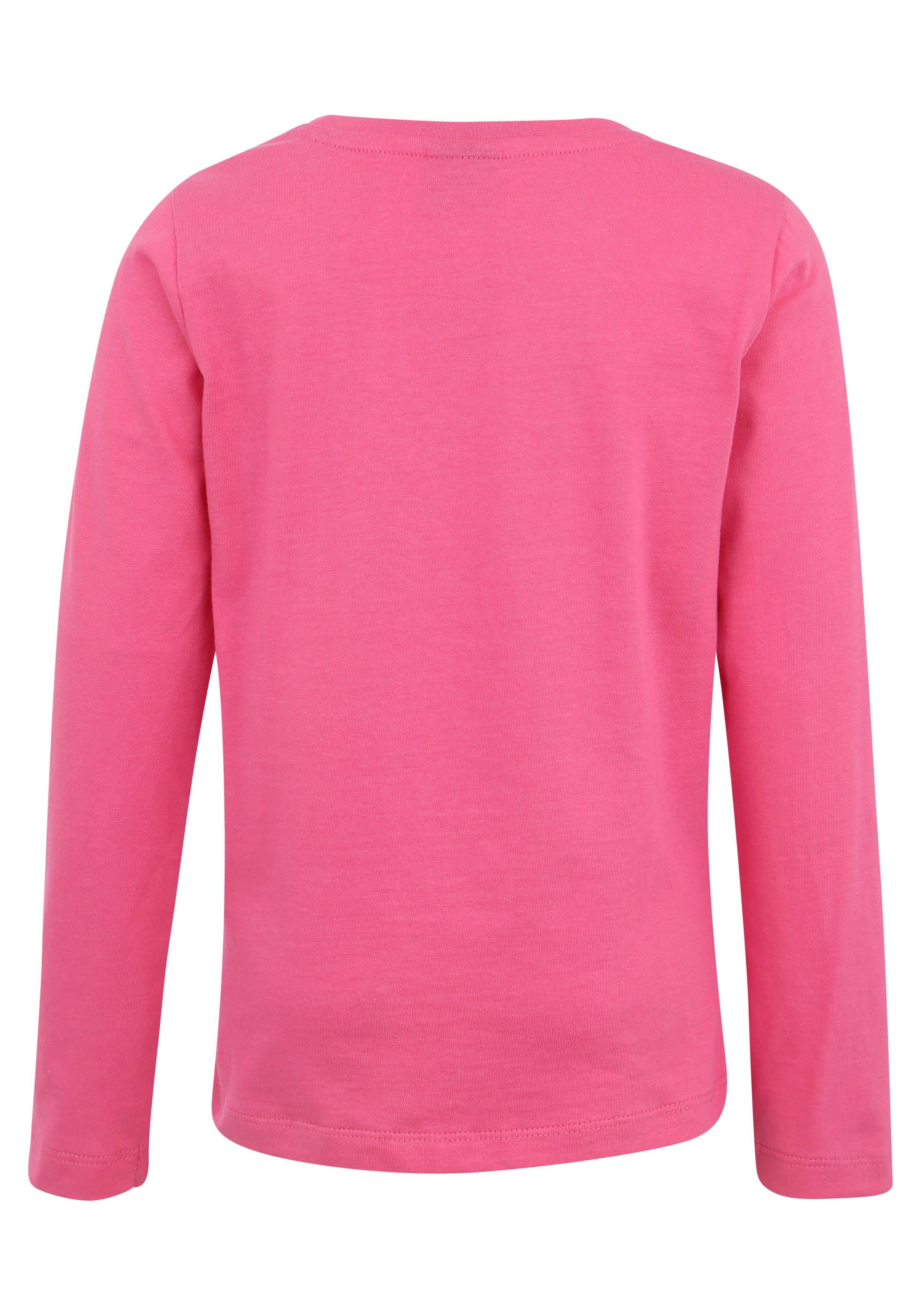 KIDSWORLD Langarmshirt Ich schmeiss alles hin und werd´ Prinzessin langärmlig, Basic-Passform, mit Glitzerdruck