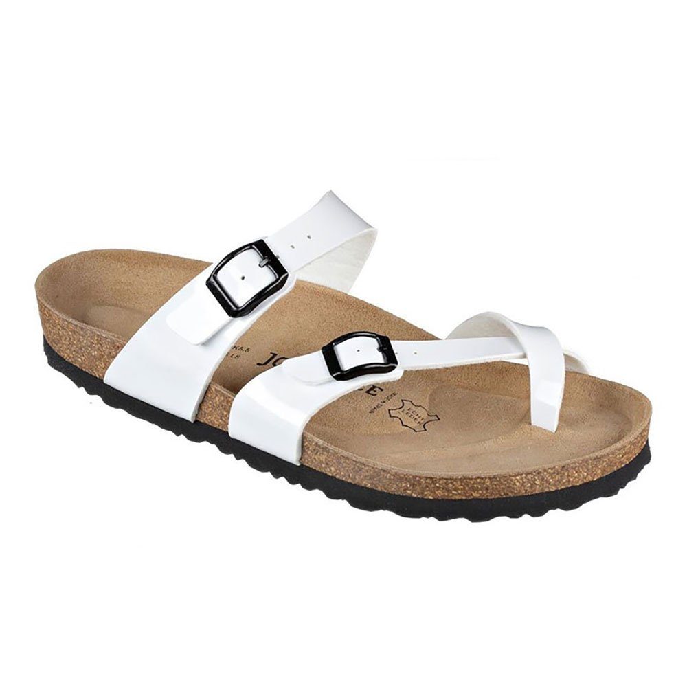 JOE N JOYCE Milano SynSoft Damen Zehentrenner Weiß Normal Gr. 37 Pantolette