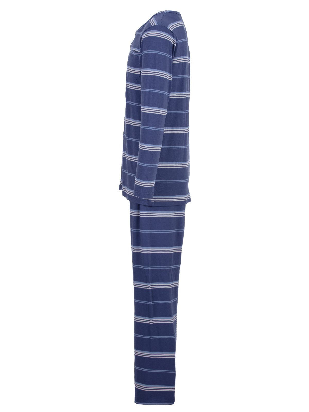 Lucky Schlafanzug Pyjama Set Langarm - Streifen günstig online kaufen